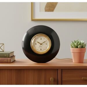 Art Deco Chelsea Elecronometer Desk Clock Model VE Vintage Black Bakelite Works